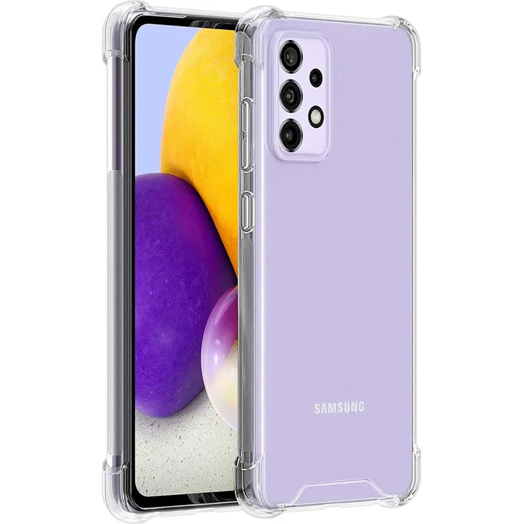CoolGadget Hülle für Samsung Galaxy A52 4G/5G Schutzhülle Anti Shock Handy Case Transparent Cover, transparent