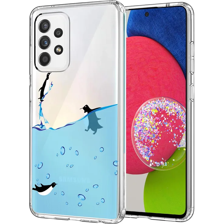 CoolGadget Handyhülle für Samsung Galaxy A52/A52s 5G/A52 5G Hülle Silikon Motiv Muster Case Schutzhülle, mehrfarbig