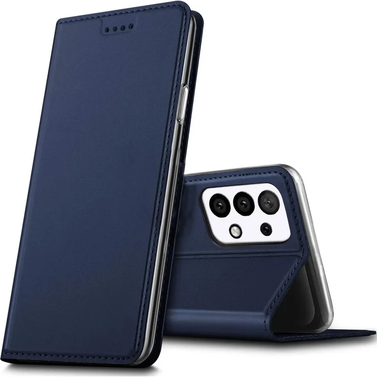 CoolGadget Handy Hülle Samsung Galaxy A52 4G/5G Book Case Schutzhülle Tasche Slim Flip Cover Etui, blau