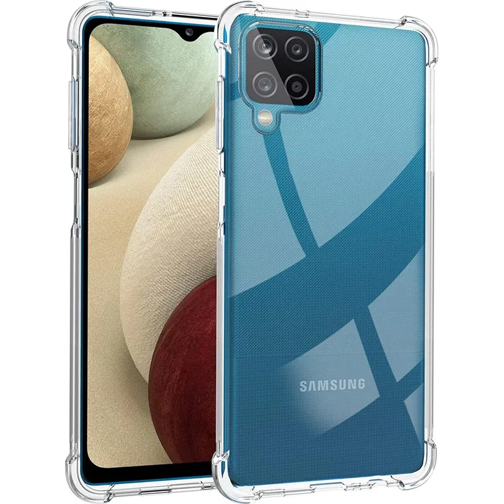 CoolGadget Hülle für Samsung Galaxy A22 4G/M22 Schutzhülle Anti Shock Handy Case Transparent Cover, transparent