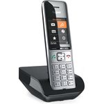 Gigaset COMFORT 500 - 5,8 cm (2,2 Zoll) TFT-Farbdisplay für optimale Lesbarkeit, schwarz, silber