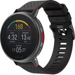 Polar Vantage V2 SHIFT Edition Smartwatch Unisex, M/L, Leder- und Fluorelastomer-Armband, Black/Red