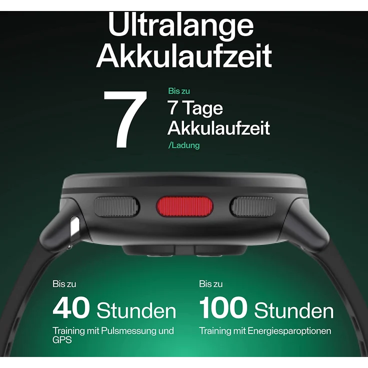 Polar Vantage V2 SHIFT Edition Smartwatch Unisex, M/L, Leder- und Fluorelastomer-Armband, Black/Red – Bild 4