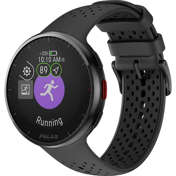 Polar Pacer Pro Smartwatch GPS, Unisex, S-L, Kunststoffarmband, Carbon Grey