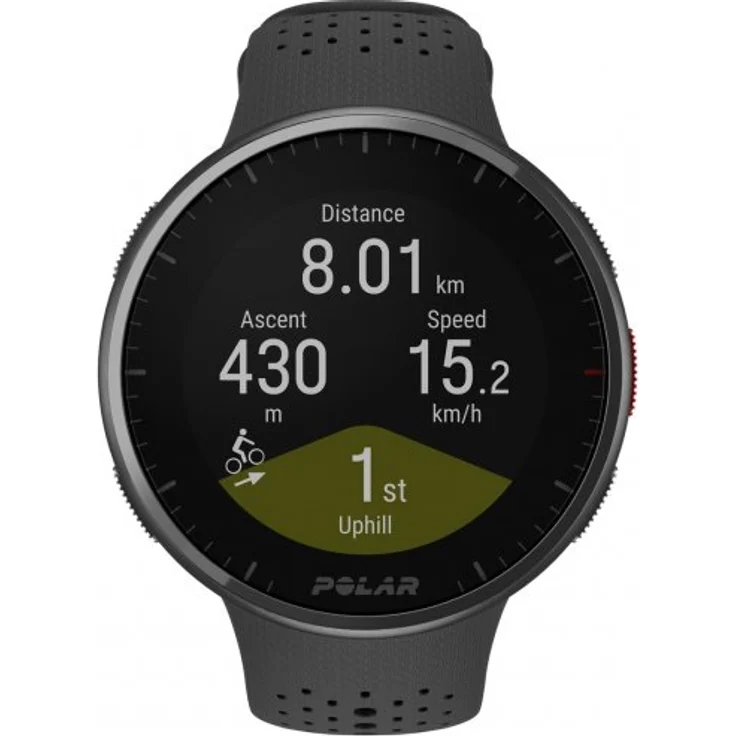 Polar Pacer Pro Smartwatch GPS, Unisex, S-L, Kunststoffarmband, Carbon Grey – Bild 2