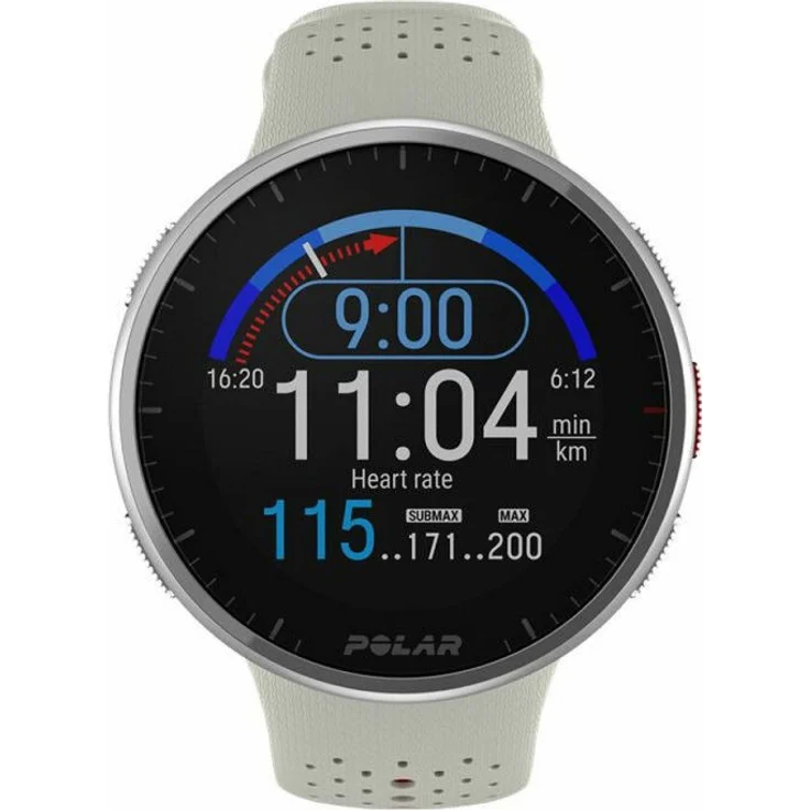 Polar Pacer Pro Smartwatch GPS, Unisex, S-L, Kunststoffarmband, Snow White – Bild 5