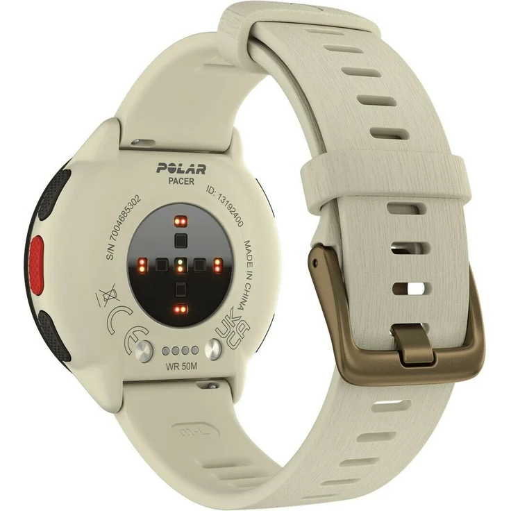 Polar Pacer Smartwatch GPS, Unisex, S-L, Kunststoffarmband, Cloud White – Bild 3