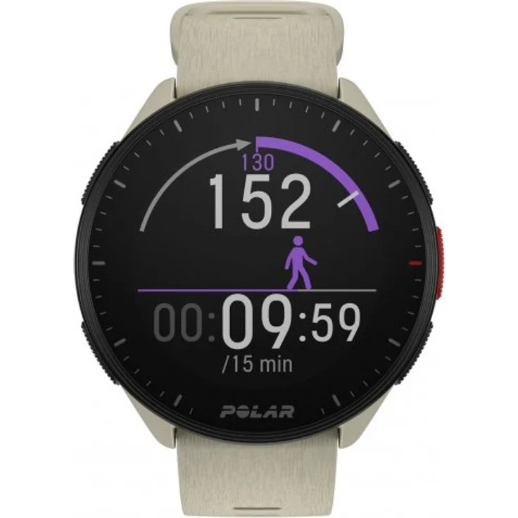 Polar Pacer Smartwatch GPS, Unisex, S-L, Kunststoffarmband, Cloud White – Bild 2