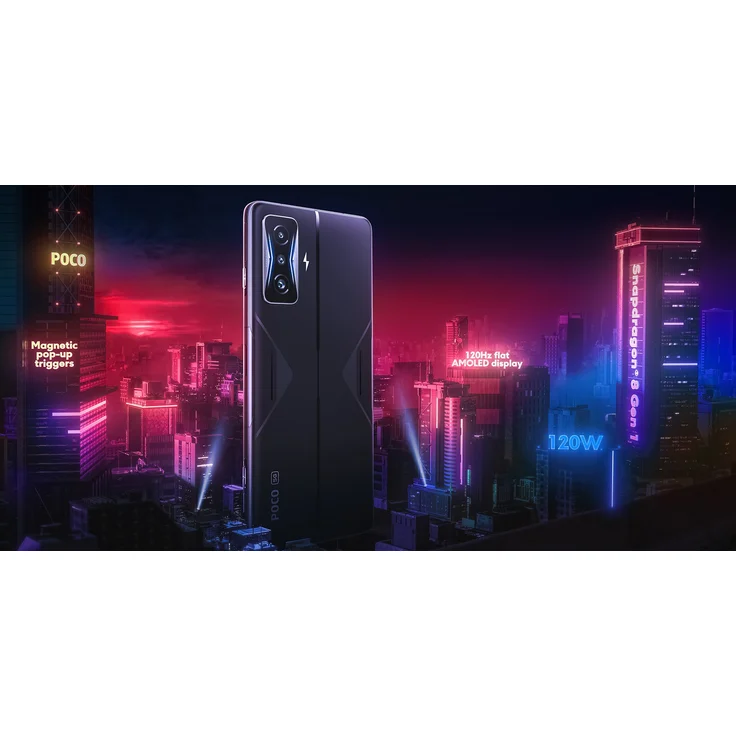 Xiaomi Poco F4 GT 5G Smartphone 16,94cm (6,67 Zoll) AMOLED-Display, 256GB interner Speicher, 12GB RAM, Dual-SIM, Android 12, Stealth Black – Bild 3