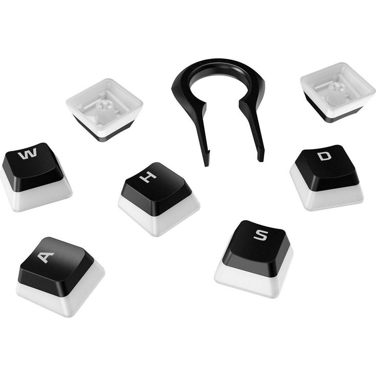 HP HyperX Pudding Keycaps, ABS Keycap Set, 105 Tasten, deutsch, Schwarz (HKCPXA-BK-DE/G)