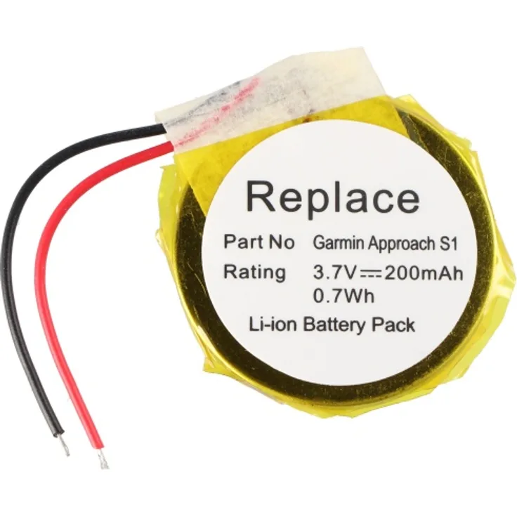 Akku passend für Garmin Approach S1 GPS Golfuhr Li-Ion Akku 361-00047-00 Approac
