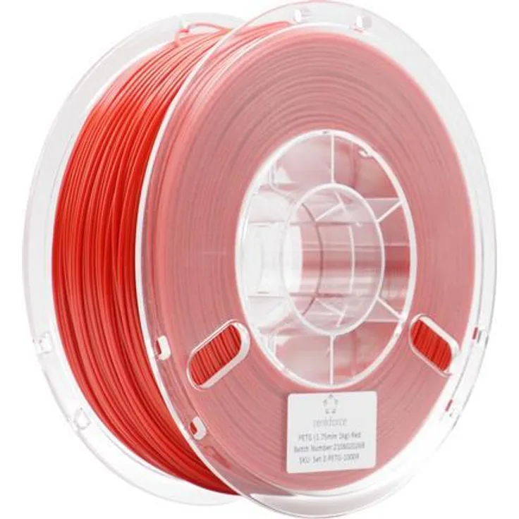 Renkforce RF-4738596 Filament PETG 1.75mm 1000g Rot 1St.