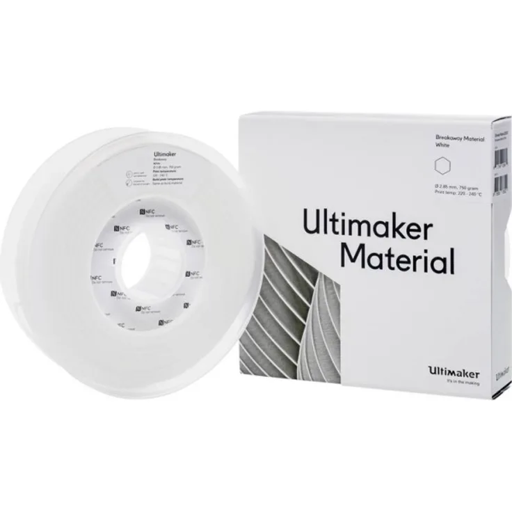 Ultimaker XP7102-1A1024 Breakaway Filament 2.85 mm 750 g Hvid 1 stk