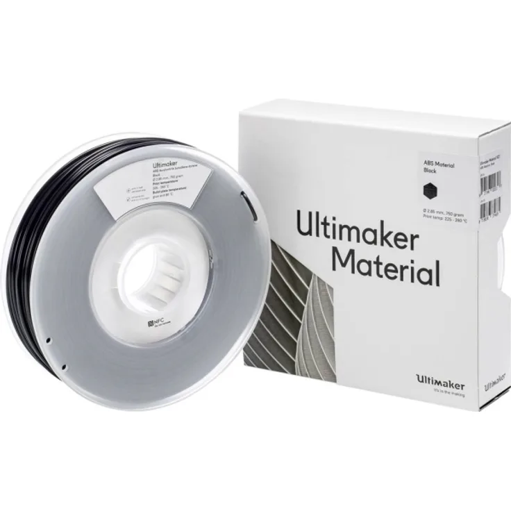 Ultimaker M2560 Black 750 Filament ABS-plast 2.85 mm 750 g Sort 1 stk