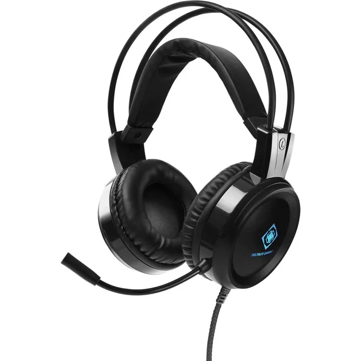 DELTACO GAMING DH110 Stereo LED Gaming Kopfhörer Schwarz