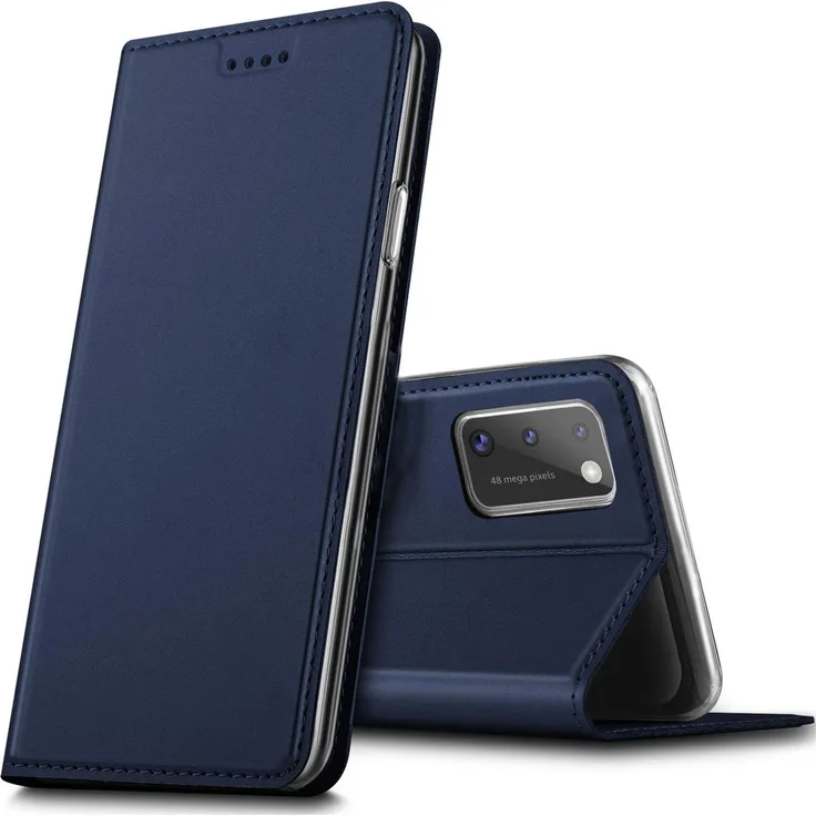 CoolGadget Handy Hülle Samsung Galaxy A41 Book Case Schutzhülle Tasche Slim Flip Cover Etui, blau