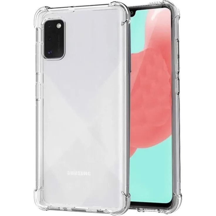 CoolGadget Hülle für Samsung Galaxy A41 Schutzhülle Anti Shock Handy Case Transparent Cover, transparent