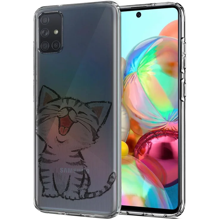 CoolGadget Motiv TPU Cover für Samsung Galaxy A41 Hülle Silikon Case mit Muster Handy Schutzhülle, mehrfarbig