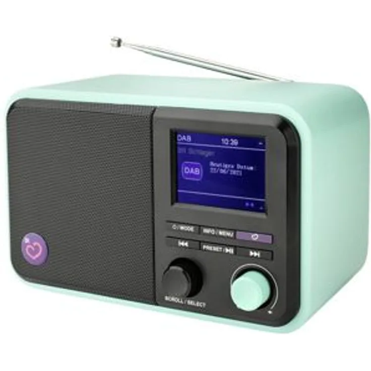 Dual BR Schlager Tischradio grün schwarz