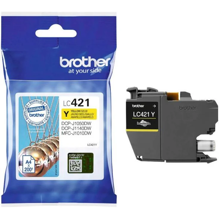 Brother LC-421Y Tinte Yellow – Bild 1