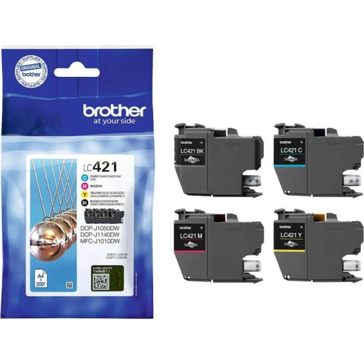 Brother LC-421VAL Tinten Multipack CMYK (4er Set) – Bild 1