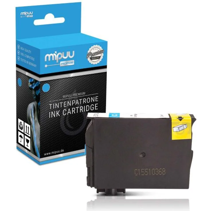 Mipuu Tinte ersetzt Epson 27 XL / C13T27124012 Cyan