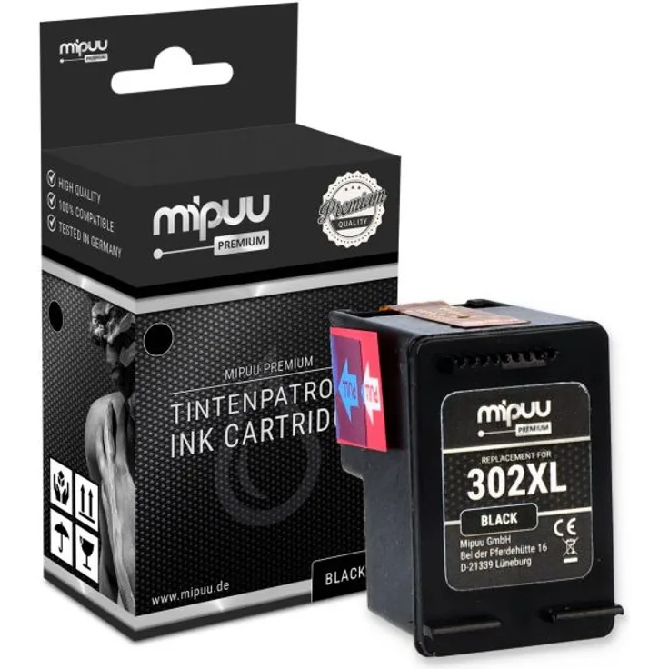 Mipuu Tinte ersetzt HP 302 XL / F6U68AE Black