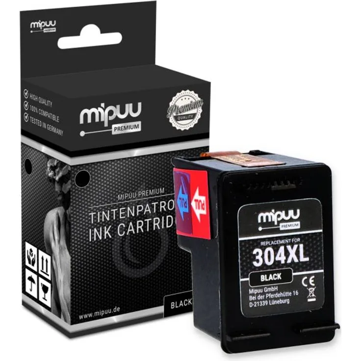 Mipuu Tinte ersetzt HP 304 XL / N9K08AE Black