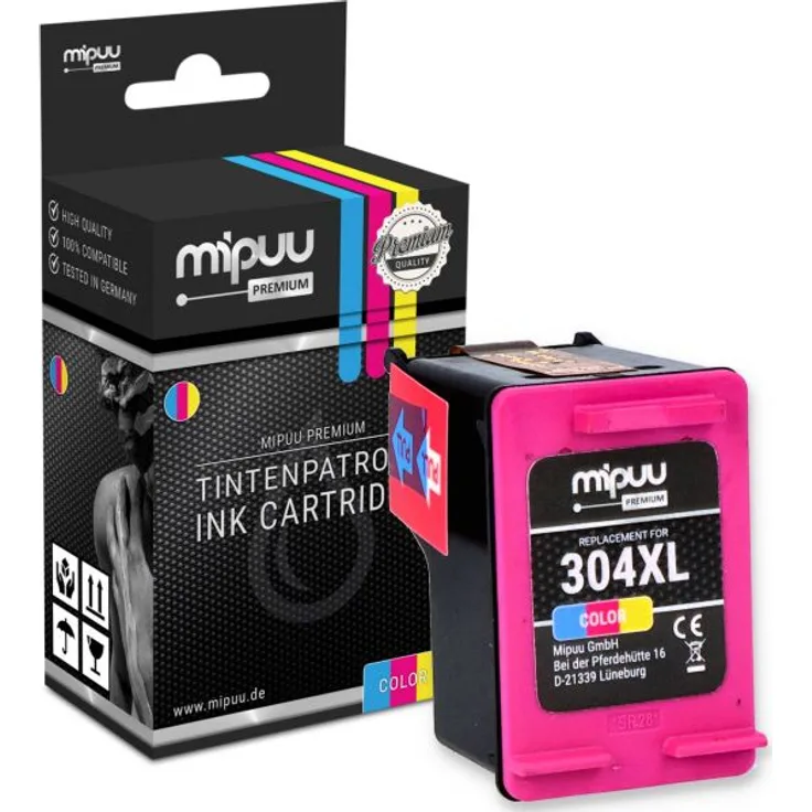 Mipuu Tinte ersetzt HP 304 XL / N9K07AE Color