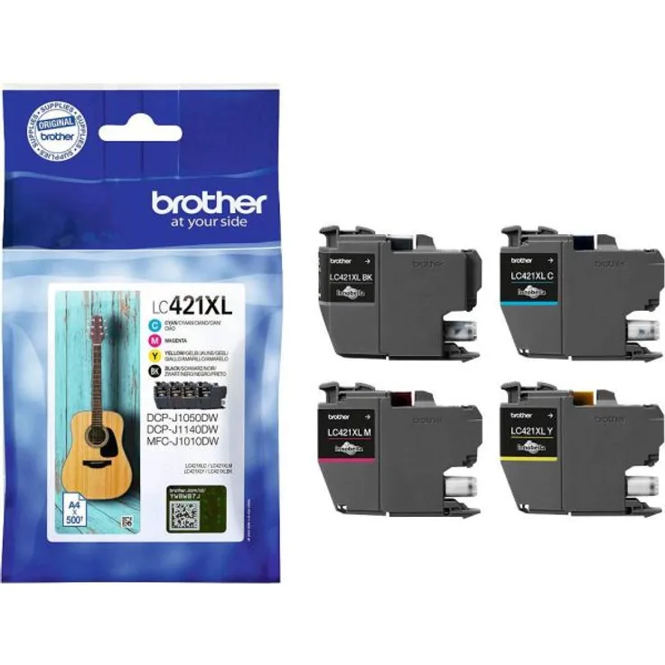 Brother LC-421 XL Tinten Multipack CMYK (4er Set)