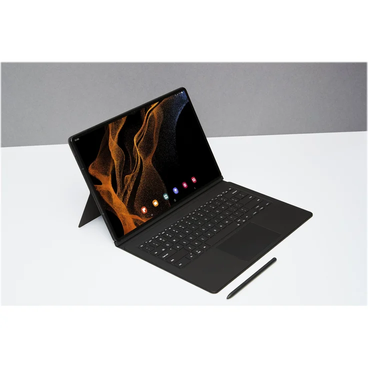 Samsung Galaxy Tab S8 Ultra Book Cover Keyboard, Schwarz, Deutsch – Bild 10