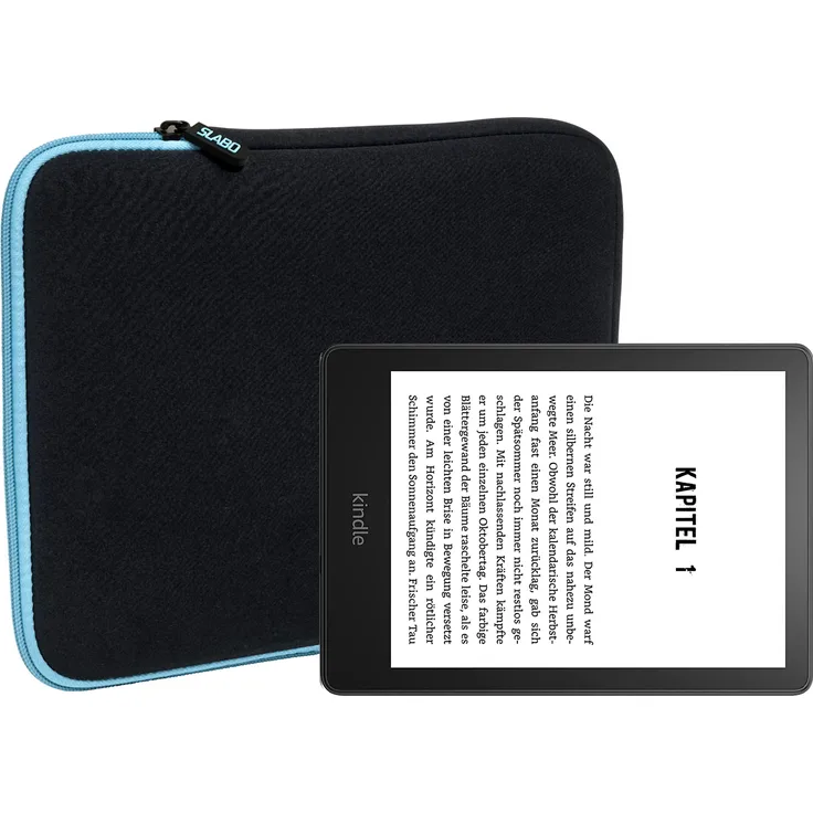 Slabo Tablet Tasche für Amazon Kindle Paperwhite (11. Generation | 2021), Türkis/Schwarz