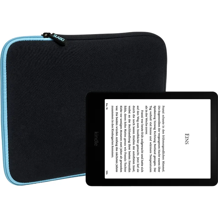 Slabo Tablet Tasche für Amazon Kindle Paperwhite Signature Edition (11. Generation | 2021), Türkis/Schwarz