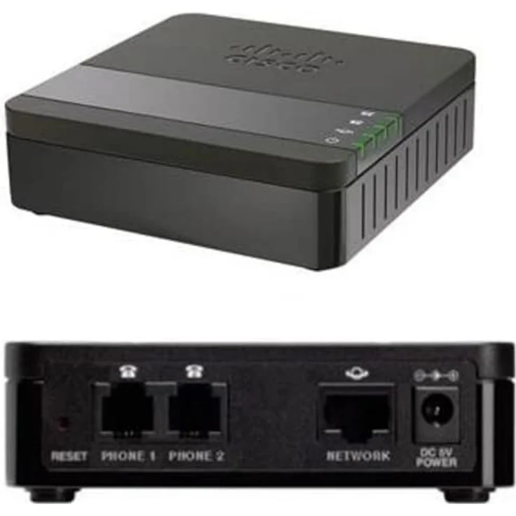 Cisco Systems ATA 190 Telefonanlage, schwarz – Bild 1