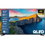 Telefunken QU65K800 164 cm (65 Zoll) QLED Smart TV (Ultra HD, HDR, Edge LED) HD-Triple-Tuner (Sat, Antenne, Kabel) Modelljahr 2022 Energieklasse E (DE-Modell)