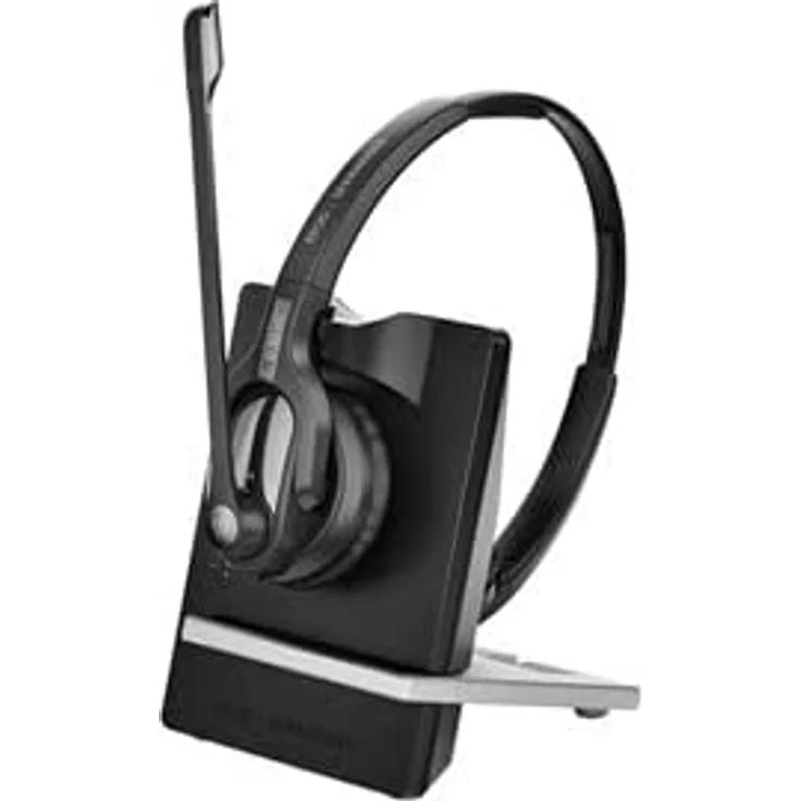 EPOS IMPACT D 30 Phone Stereo DECT-Headset für Tischtelefone Ultra Noise Cancelling Kopf- und Ohrbügel Schwarz