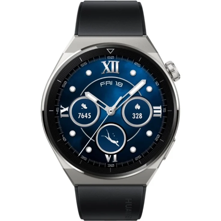 Huawei Watch GT3 Pro Active Smartwatch GPS, Unisex, 46mm, Fluorelastomerarmband, Schwarz – Bild 6