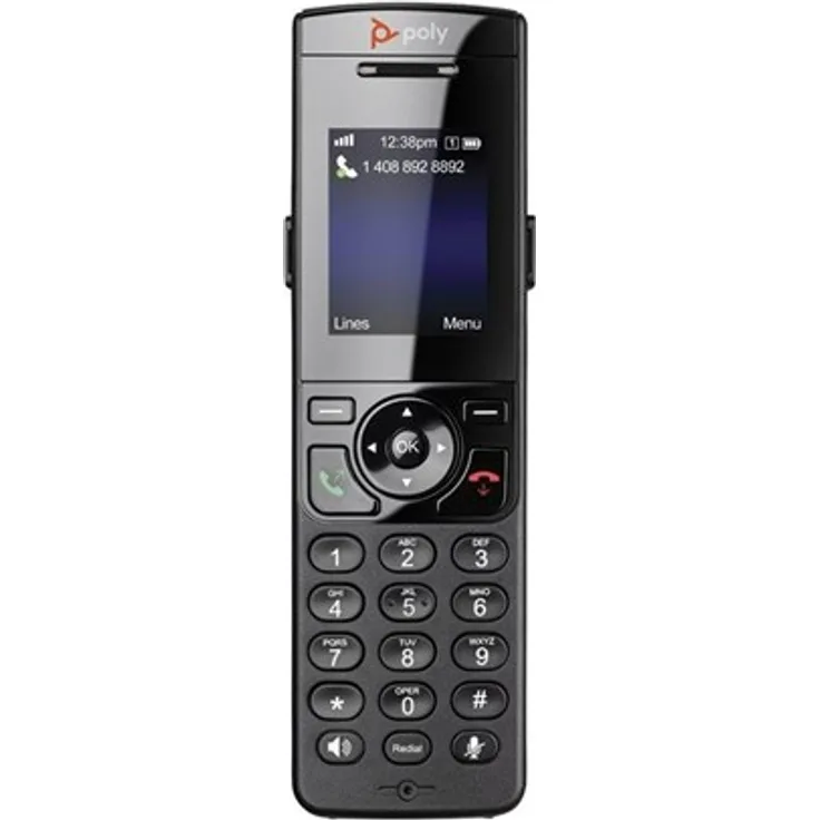 Poly VVX D230 DECT IP Mobilteil, schwarz (2200-49235-015)