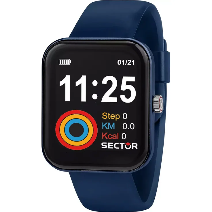 Sector S-03 Smart Smartwatch Unisex, 39mm, Blau (R3251282003)