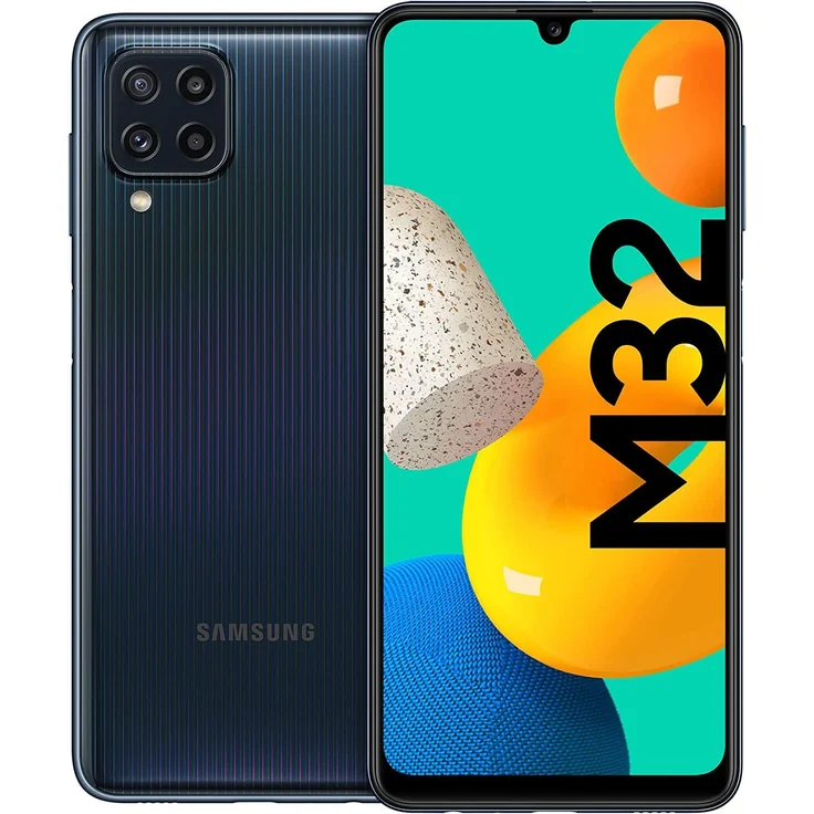 Samsung Galaxy M32 Smartphone 16,26cm (6,4 Zoll) AMOLED-Display, 128GB interner Speicher, 6GB RAM, Android 11, Black – Bild 1