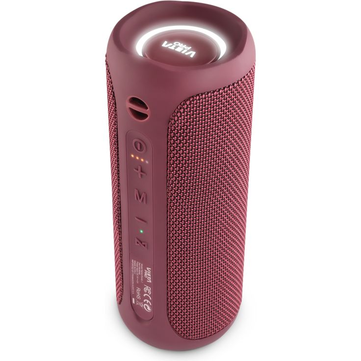 Vieta Pro #DANCE Lautsprecher Rot True Wireless tragbar Bluetooth USB 25 W IPX 7