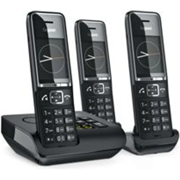 Gigaset COMFORT 550A Trio Schnurloses Telefon, Anrufbeantworter, Freisprechfunktion, Babyphone-Funktion, schwarz – Bild 2