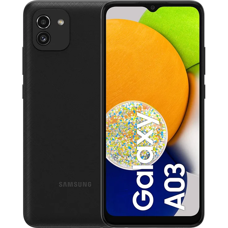 Samsung Galaxy A03 Smartphone 16,55cm (6,5 Zoll) LCD-Display, 64GB interner Speicher, 4GB RAM, Dual-SIM, Android 11, Black – Bild 1