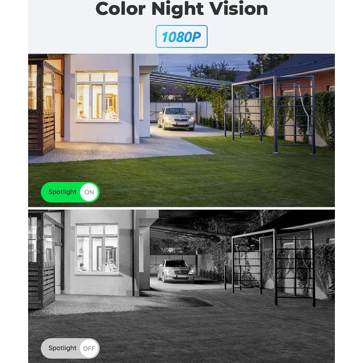 Reolink Lumus WLAN IP Kamera Outdoor mit Licht Spotlight, 1080P Überwachungskamera Außen mit 2-Wege-Audio, Bewegungserkennung + PIR, Micro SD-Kartenslot, 2-Wege-Audio, Netzkabel 4,5 m – Bild 2