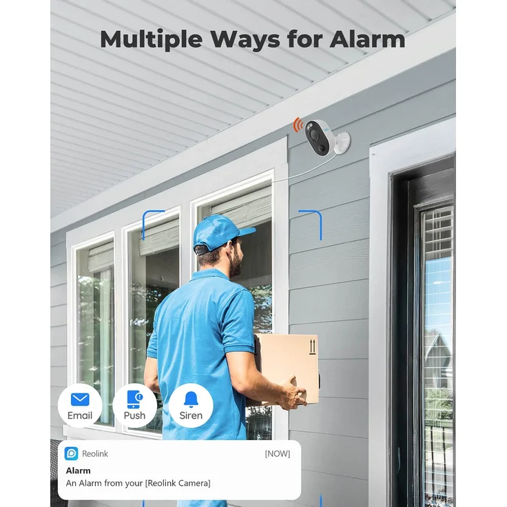 Reolink Lumus WLAN IP Kamera Outdoor mit Licht Spotlight, 1080P Überwachungskamera Außen mit 2-Wege-Audio, Bewegungserkennung + PIR, Micro SD-Kartenslot, 2-Wege-Audio, Netzkabel 4,5 m – Bild 4