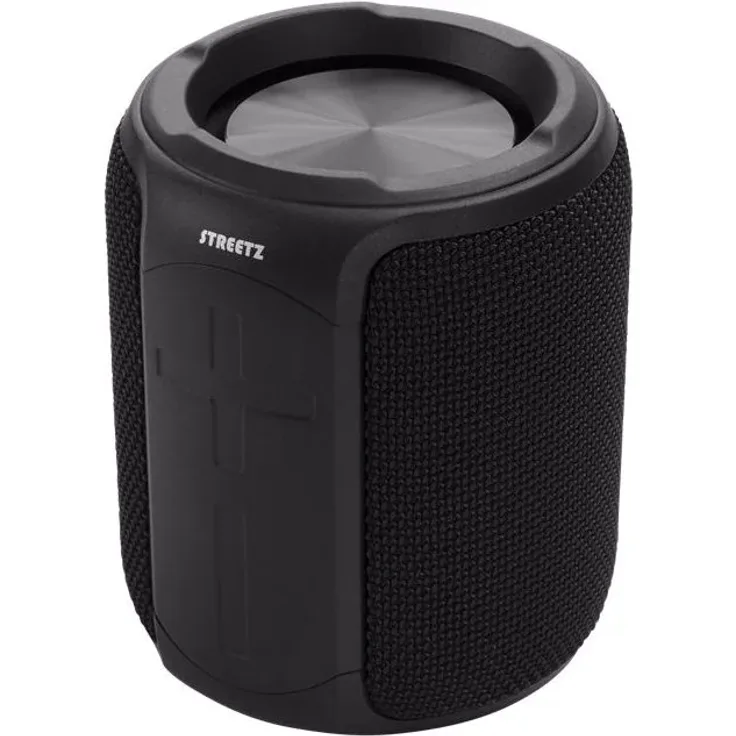 STREETZ 10W Bluetooth Speaker mit TWS & IPX7 MicroSD AUX IN schwarz