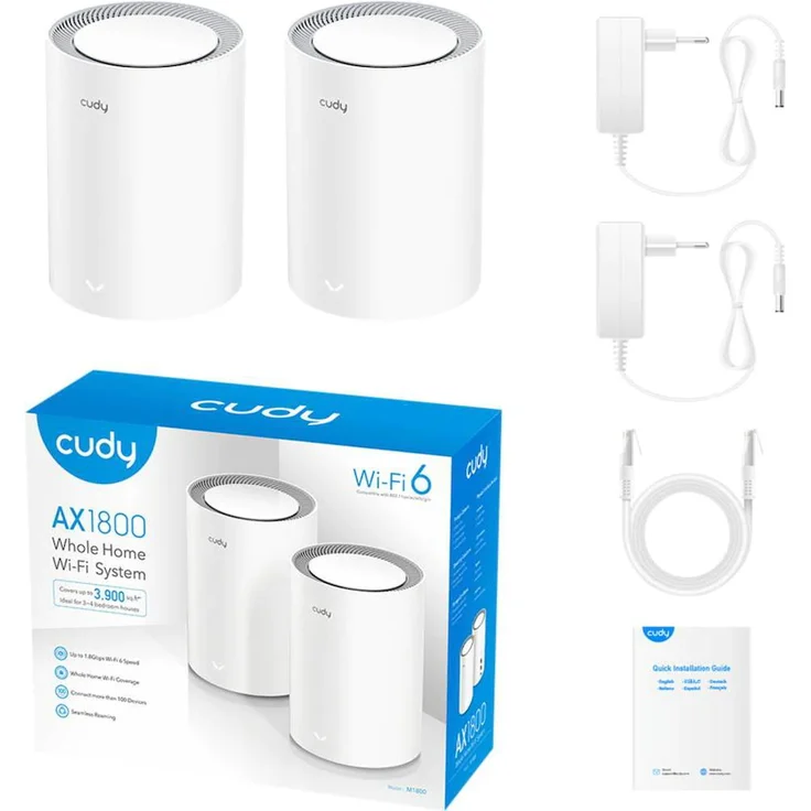 Cudy M1800 Mesh-Netzwerk 1800MBit-s, WLAN-Mesh – Bild 5