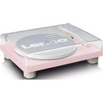 Lenco LS-50 Manueller Plattenspieler (Riemenantrieb, gerader Massearm) pink - Preisvergleich