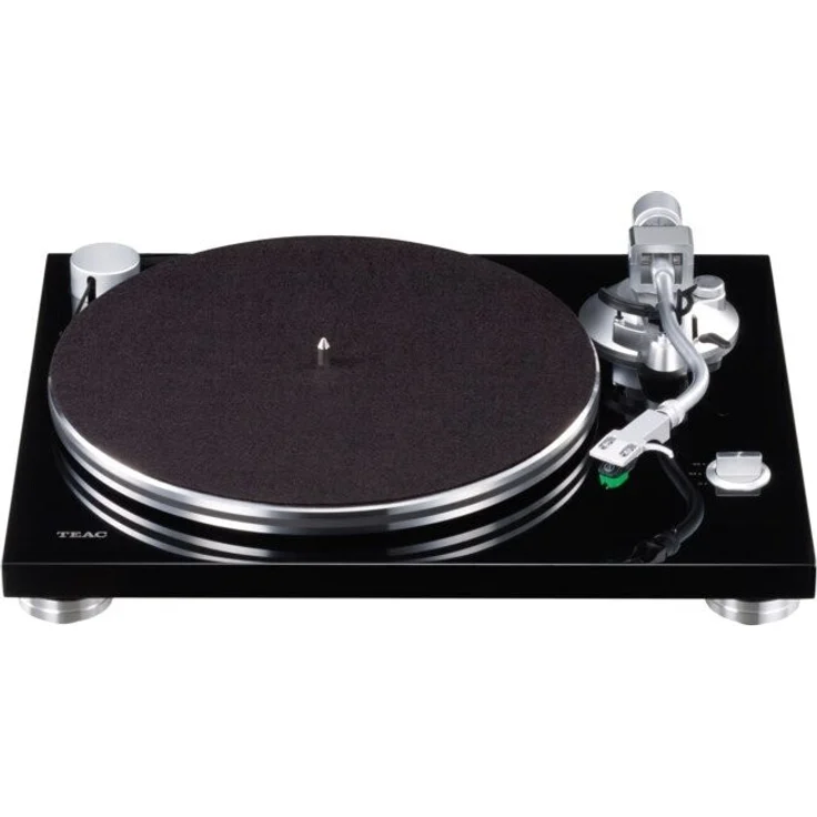 TEAC TN-3B-SE Manueller Plattenspieler (Riemenantrieb, MM (elektromagnetisch), Aluminium Tonarm) schwarz – Bild 3