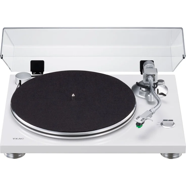 TEAC TN-3B-SE Manueller Plattespieler (Riemenantrieb, MM (Elektromagnetisch), Aluminium Tonarm) weiß – Bild 1